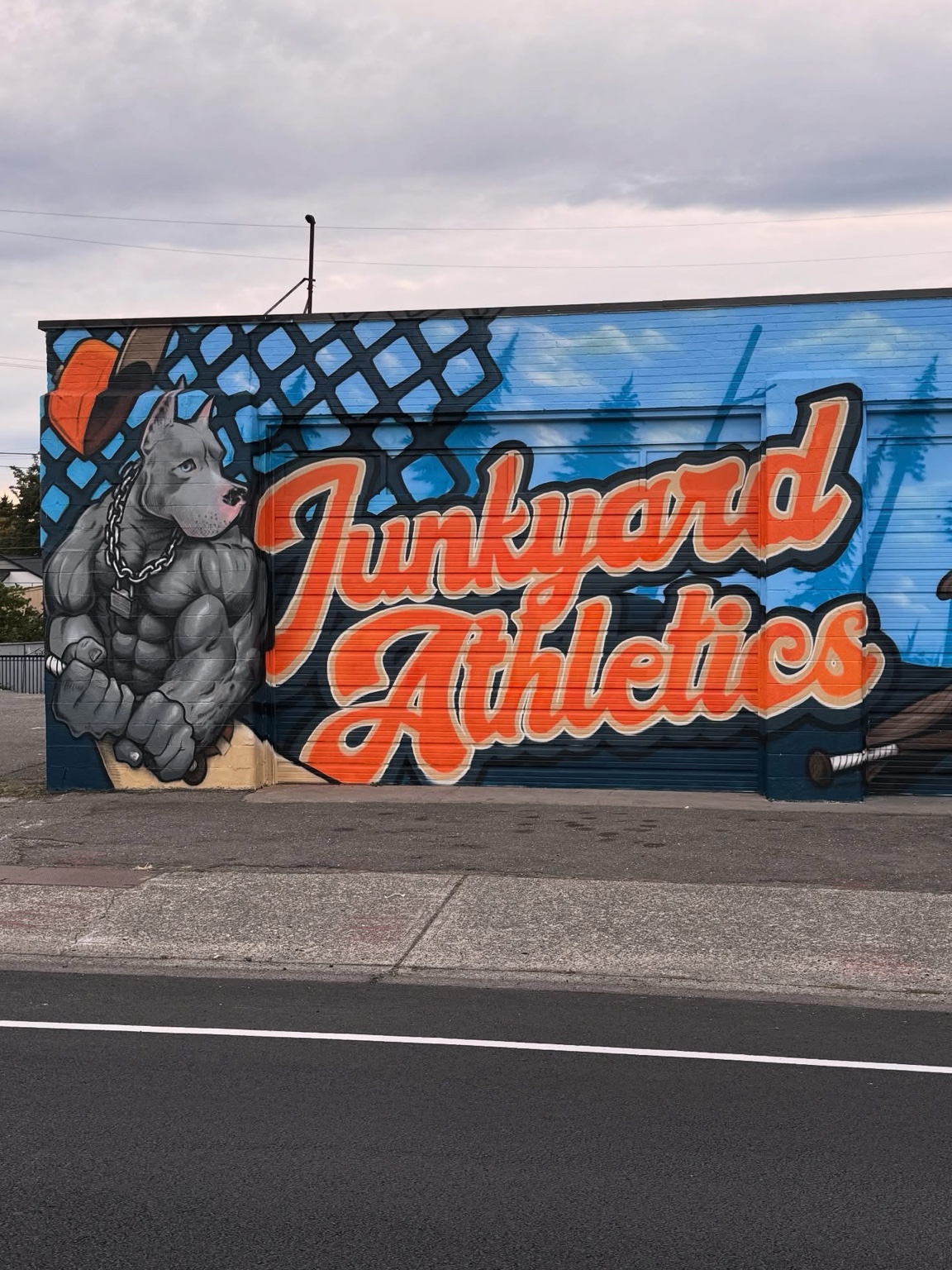 Junkyard mural photo