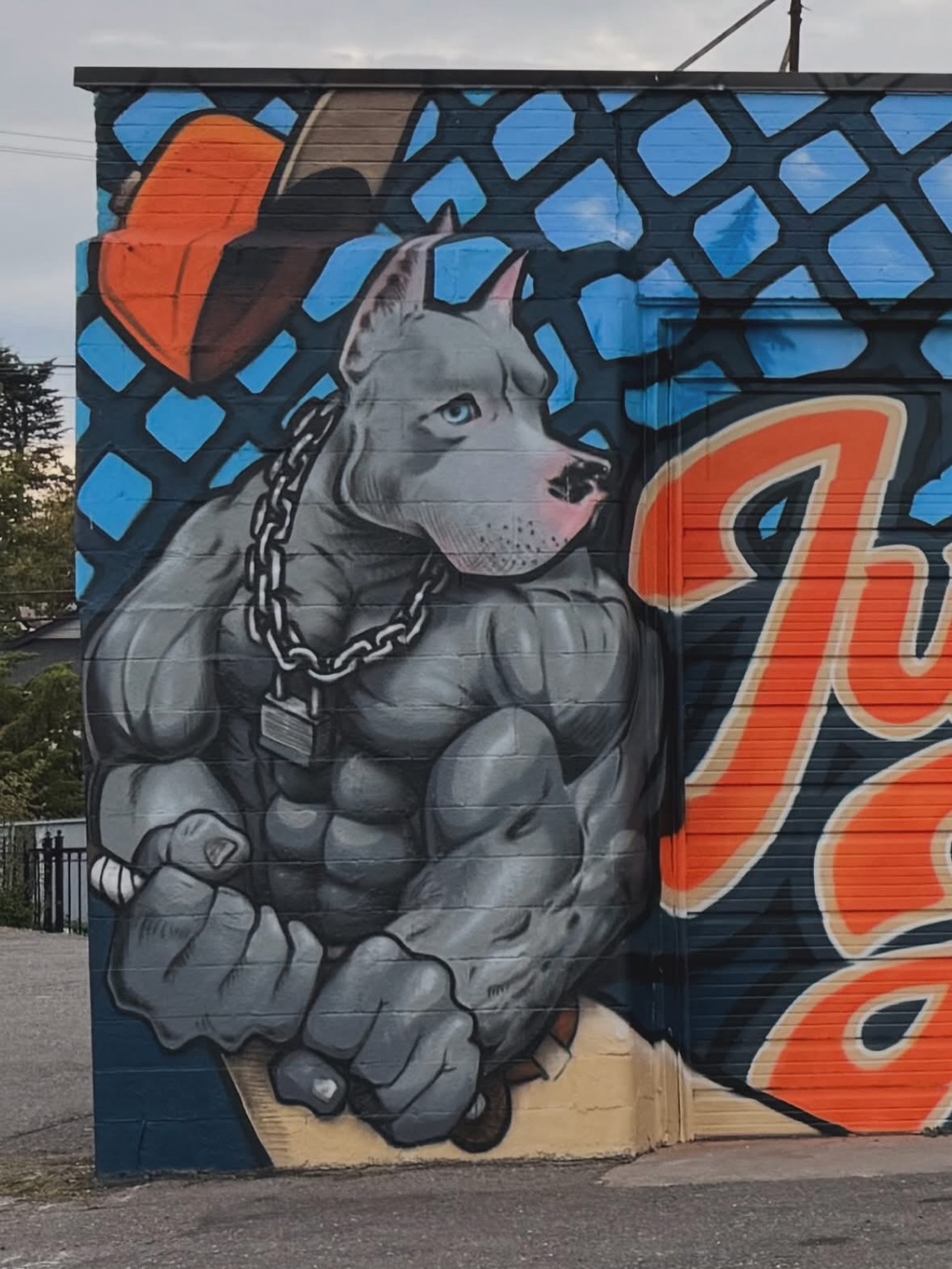 Junkyard mural photo